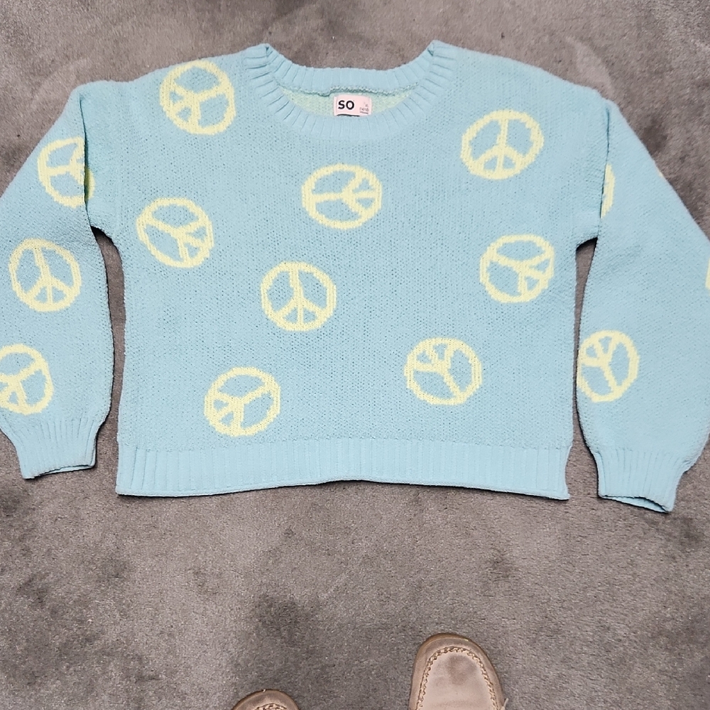 SO Light Blue Knit Sweater